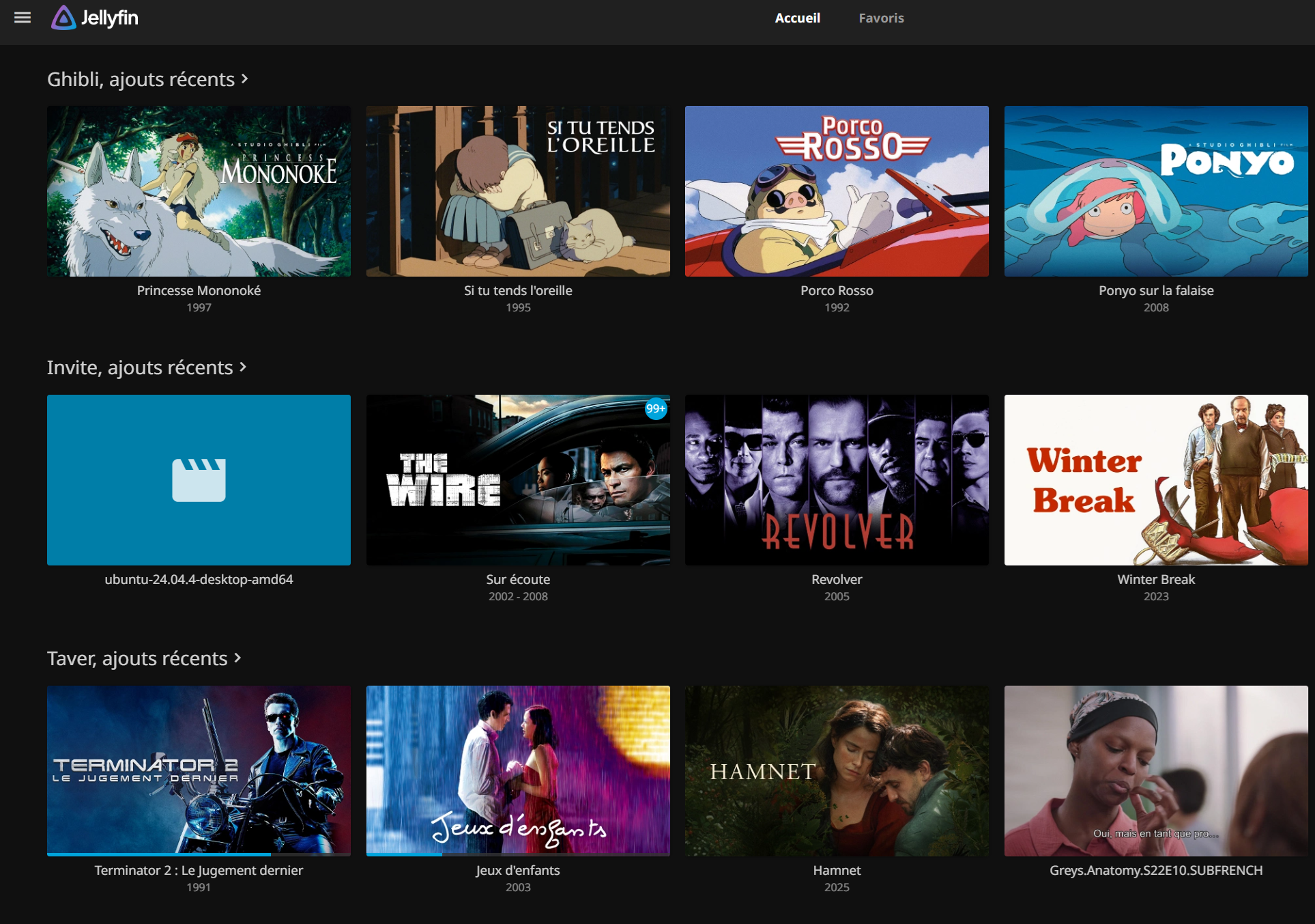 Jellyfin — streaming intégré